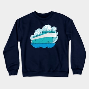 Ro-Ro Ferry illustration Crewneck Sweatshirt